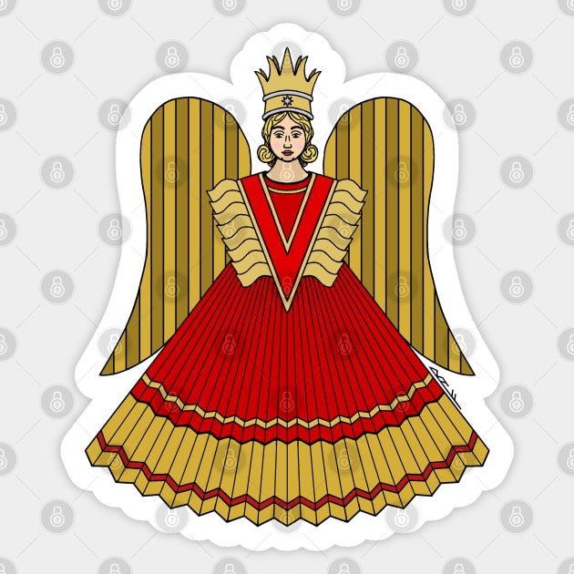 Nuremberg Christmas Angel Sticker by AzureLionProductions